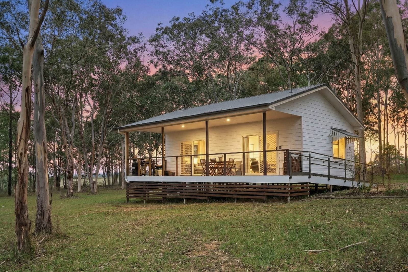 Lilly Pilly cottage seen across the lawn