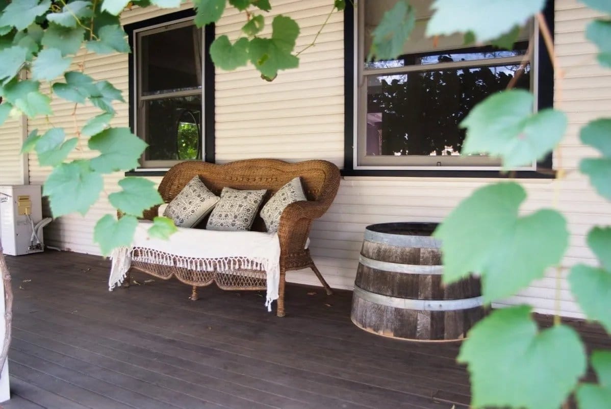 The wraparound verandah