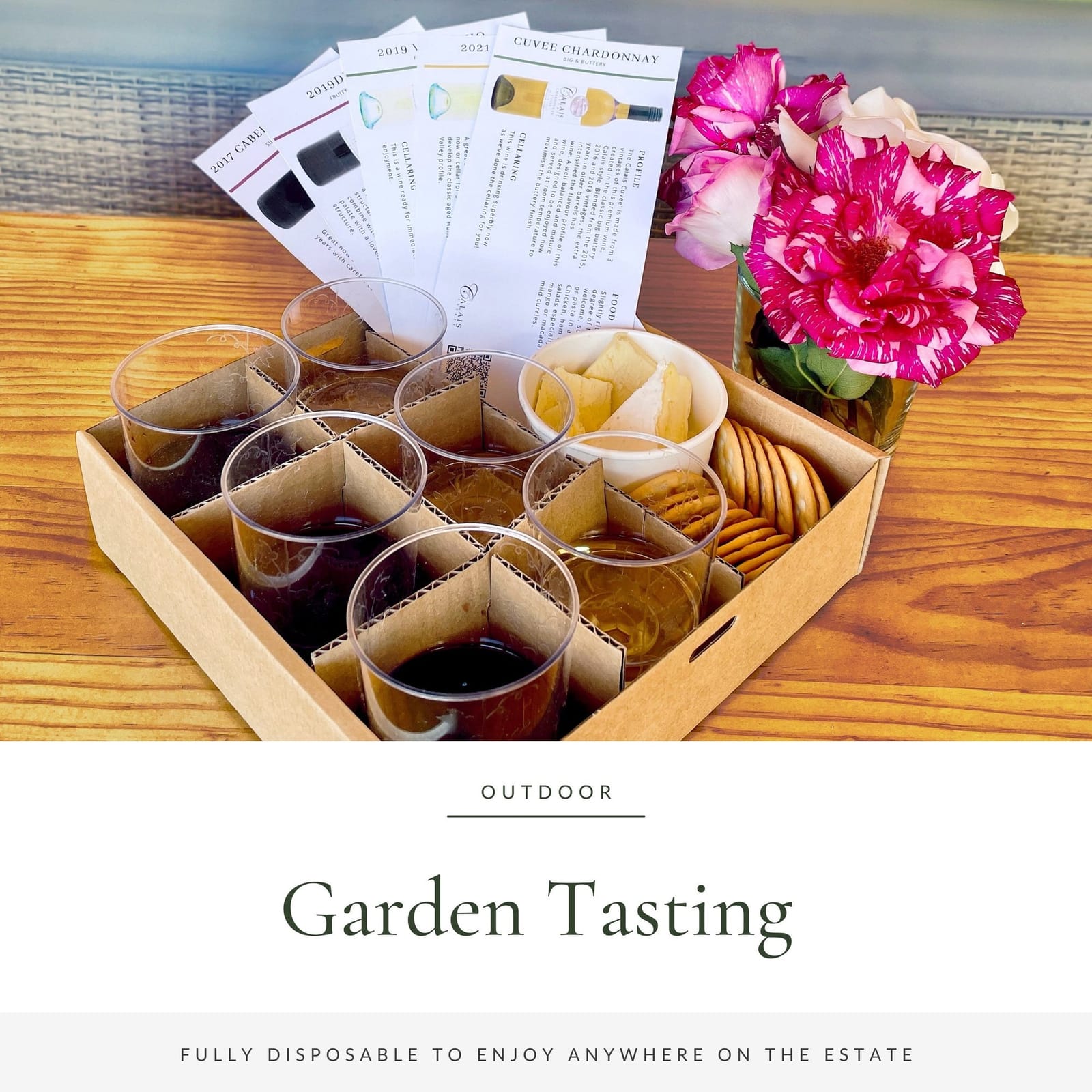 Multiple wine glasses filled with wine during tasting session
