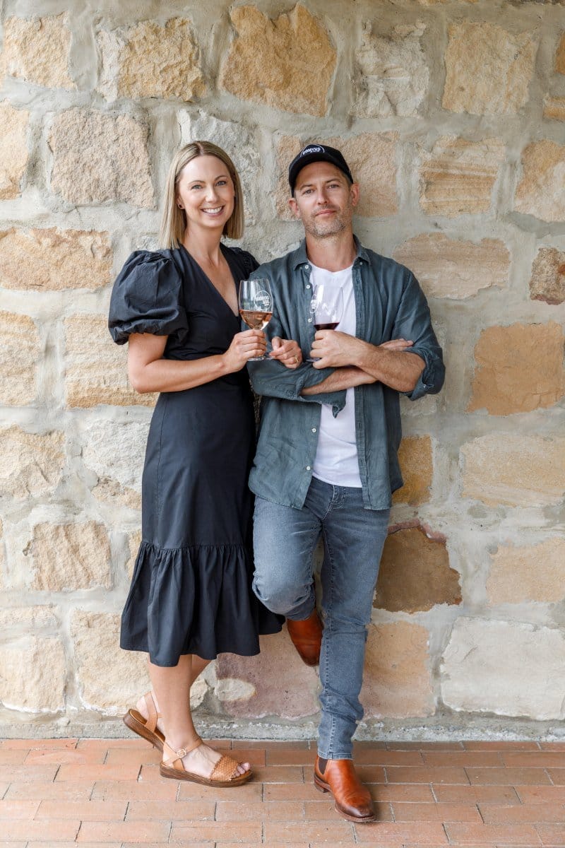 Scott and Missy Comyns at the cellar door