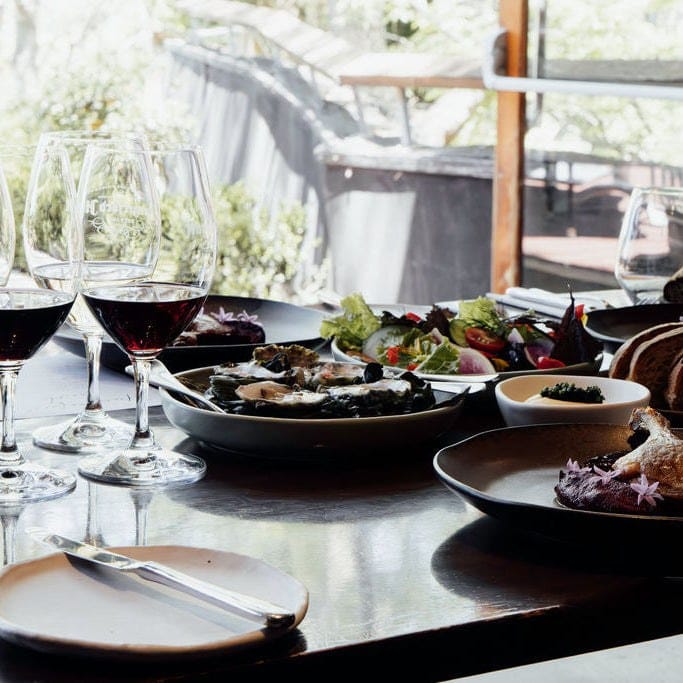Wine and shared plates at the two-hatted Muse Restaurant
