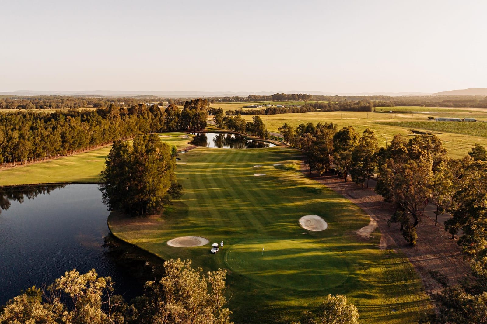 Golf course fairways and greens at Hunter Valley Golf Club, Lovedale, Hunter Valley