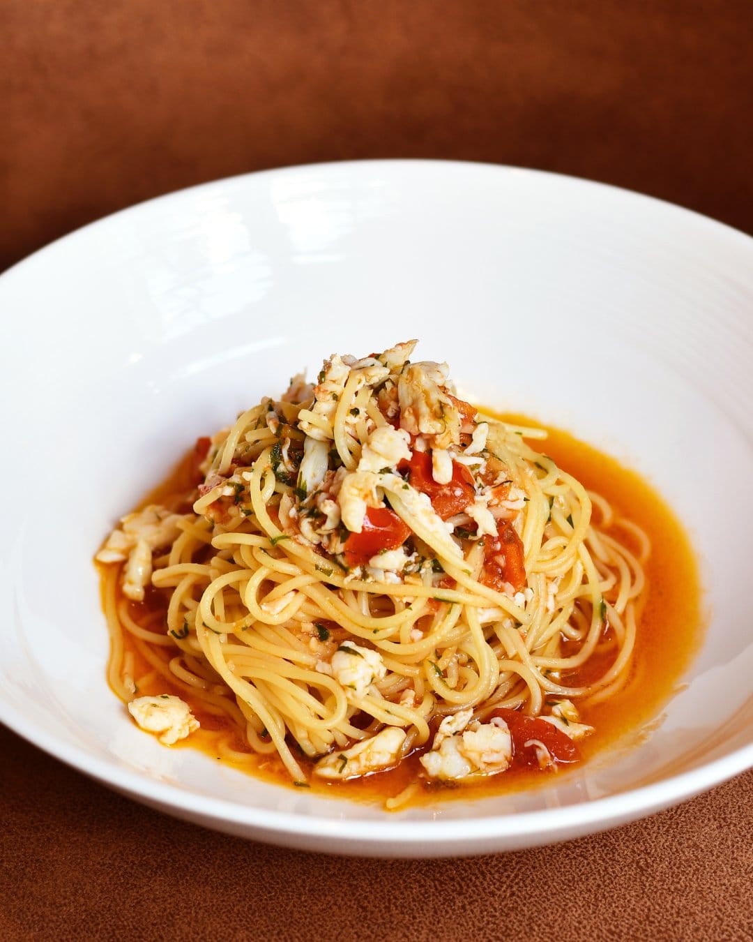Crab spaghettini at Pescara
