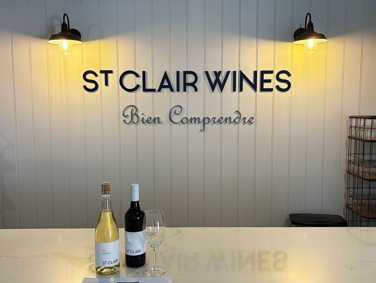 Cellar door bar at St Clair Wines, Pokolbin, Hunter Valley