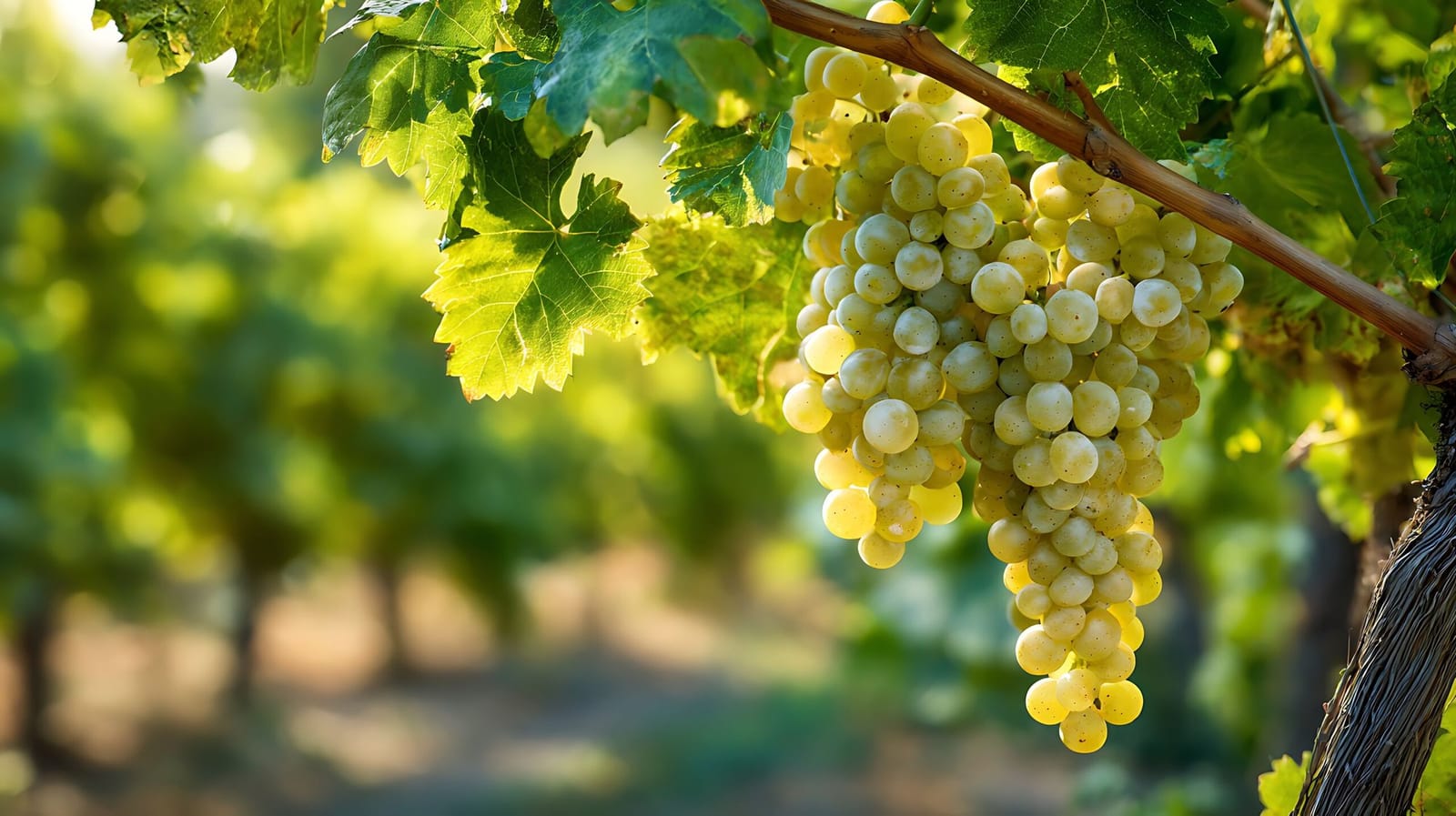 Grapes on the vine at St Clair